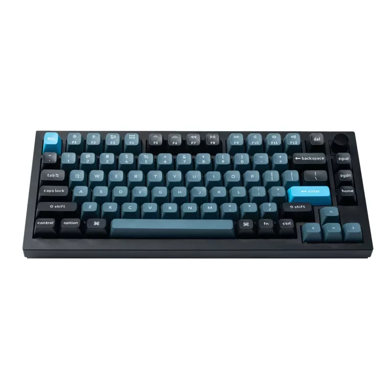 Keychron Double Shot KSA PBT Keycap Set - Dark Grey/Grey/Blue (137 Keys)