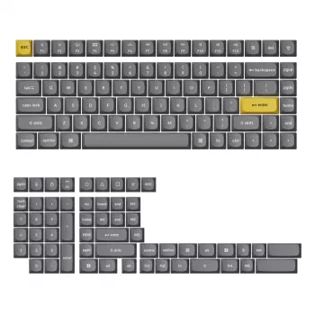 Keychron Double Shot PBT OSA Full Keycap Set – Dark Grey (140 Keys, MX Style)