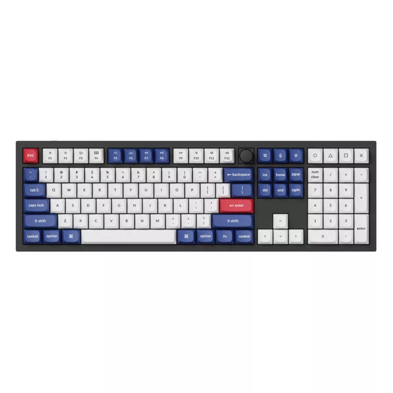 Keychron Double-Shot PBT OSA Keycap Set - Blue and White | 137 Keys | MX-Style | ANSI US