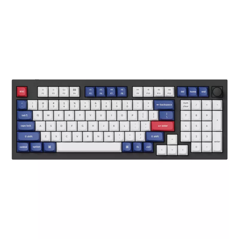 Keychron Double-Shot PBT OSA Keycap Set - Blue and White | 137 Keys | MX-Style | ANSI US