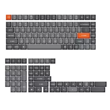 Keychron Double-Shot PBT OSA Keycap Set - Grey (142 Keys, MX-Compatible)