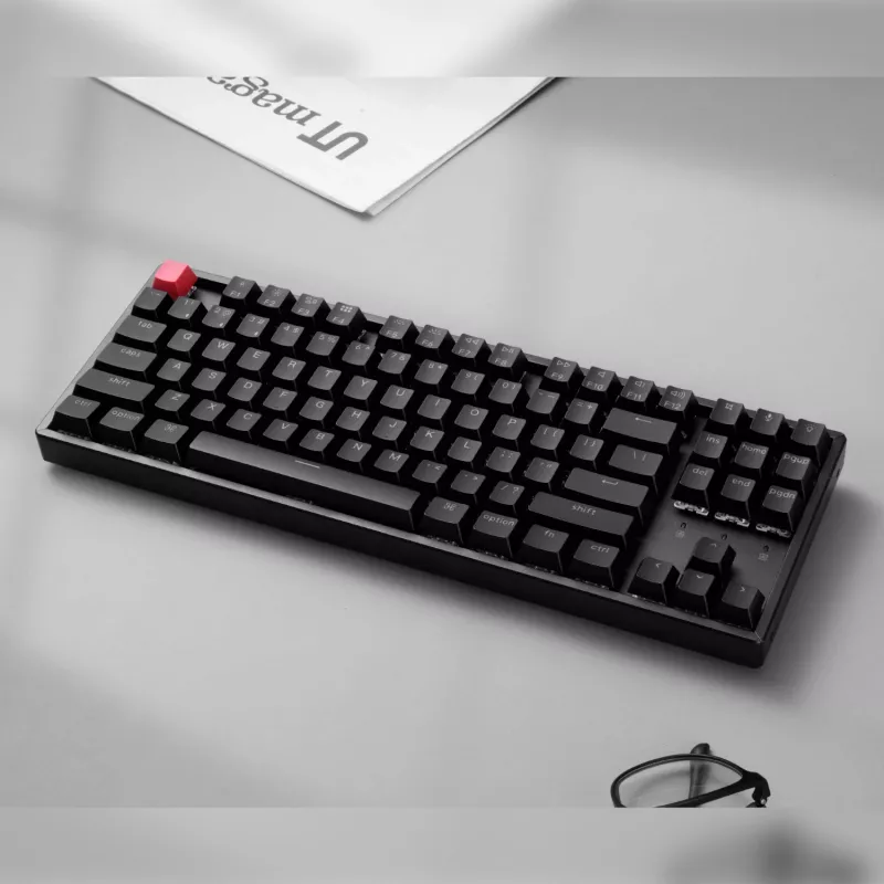 Keychron K8 QMK 80% TKL Wireless Mechanical Keyboard V2 Red Switches - Black