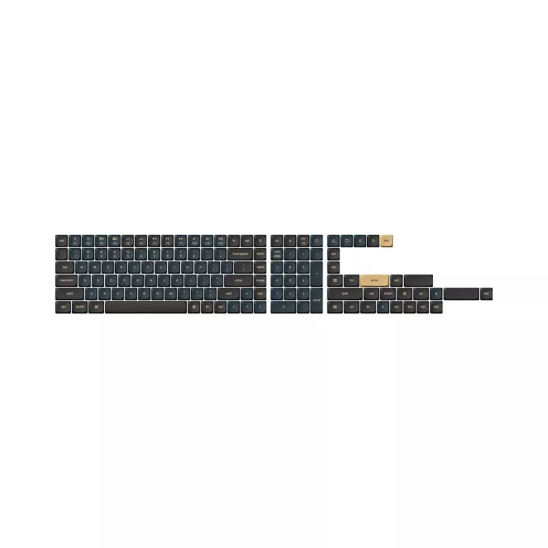 Keychron PBT LSA Knight Keycap Set V2 - Low Profile, 137 Keys, PBT, Dye-Sub, Dark Grey/Black