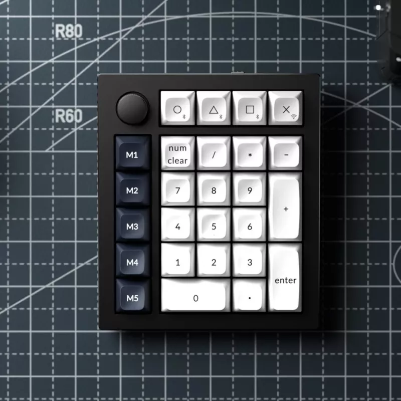 Keychron Q0 Max QMK Gateron Jupiter Banana RGB Wireless Custom Number Pad Shell White