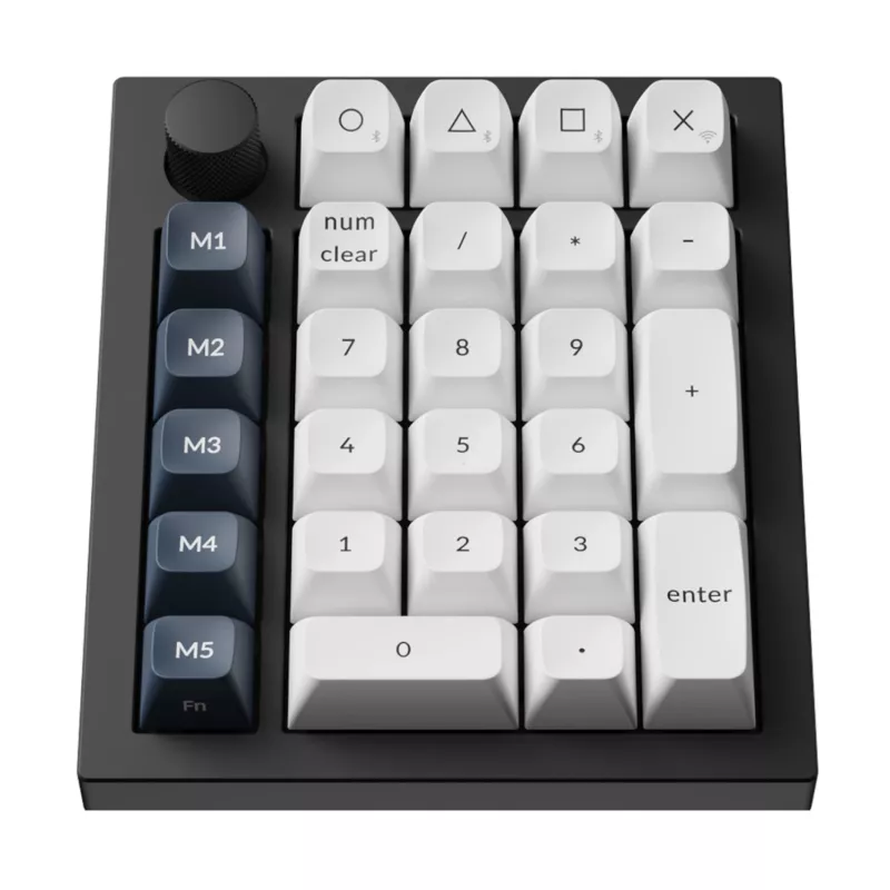 Keychron Q0 Max QMK Gateron Jupiter Banana RGB Wireless Custom Number Pad Shell White