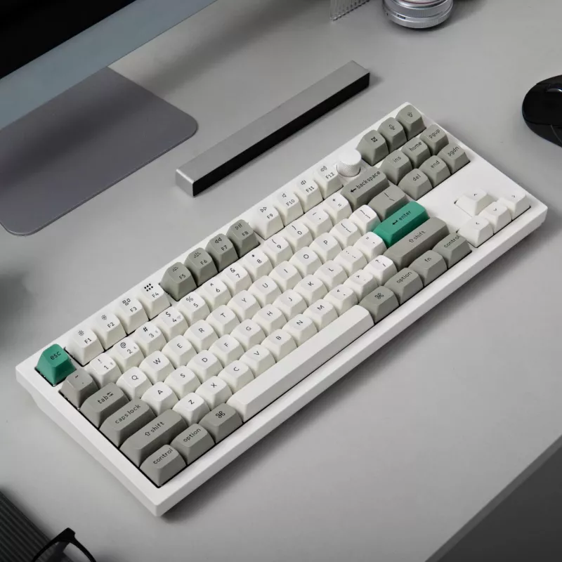 Keychron Q3 Max 80% Full Assembled Knob Red Switch Hot-Swap Gateron Jupiter RGB Wireless Keyboard - Shell White