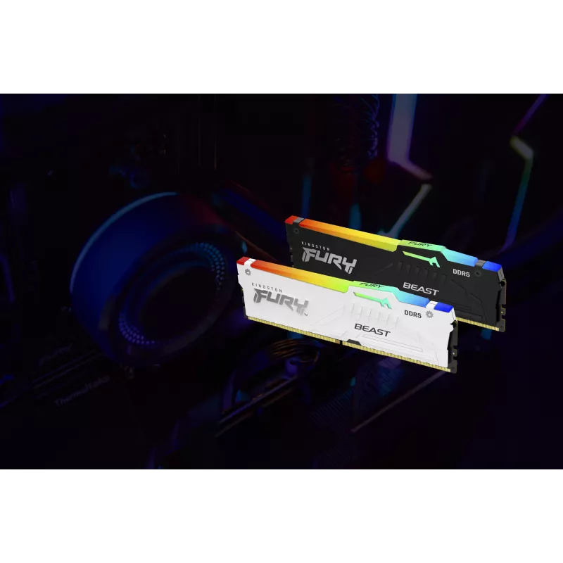 Kingston FURY Beast White RGB EXPO 32GB DDR5-6400 CL32 DIMM Memory Module