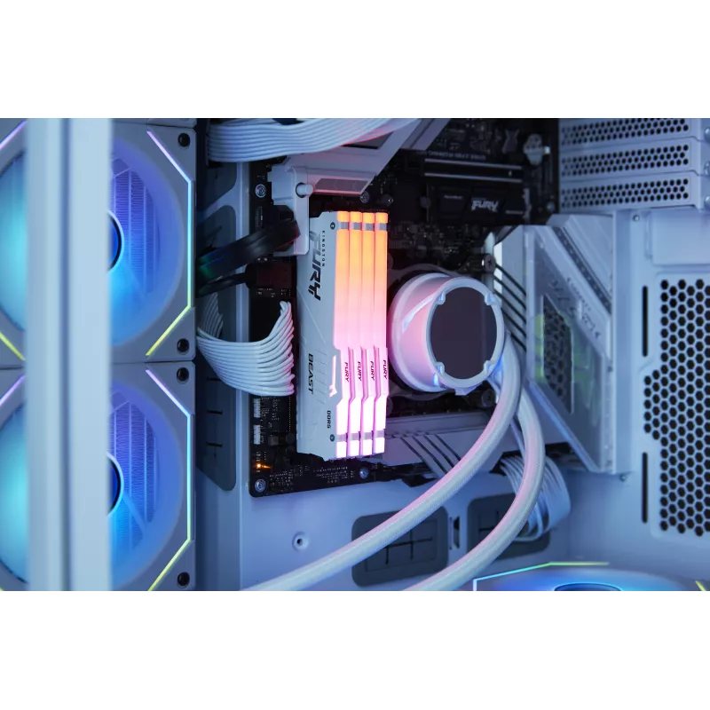 Kingston FURY Beast White RGB EXPO 32GB DDR5-6400 CL32 DIMM Memory Module