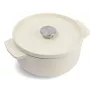 KitchenAid Cast Iron Dutch Oven with Lid 22 cm, Almond Cream