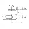 Klauke 108R12 Crimp Cable Lug 95mm² M12 DIN 46235 Tinned Copper