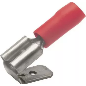 Klauke 720AZ Flat Receptacle with Tap, Tab Width 6.3 mm, Tab Thickness 0.8 mm, 180°, Crimp, 0.5-1.5 mm², Uninsulated