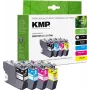 KMP B100V Remanufactured Ink Cartridge Set for Brother LC-3213 - Black, Cyan, Magenta, Yellow (4 Pack, 4x400 Pages)