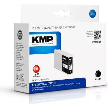 KMP E220BXX - 80 ml - High Yield - Black - Compatible - Ink Cartridge (Alternative to Epson T7891) for Epson WorkForce Pro WF-5110DW, WF-5190DW, WF-5620DWF, WF-5690DWF