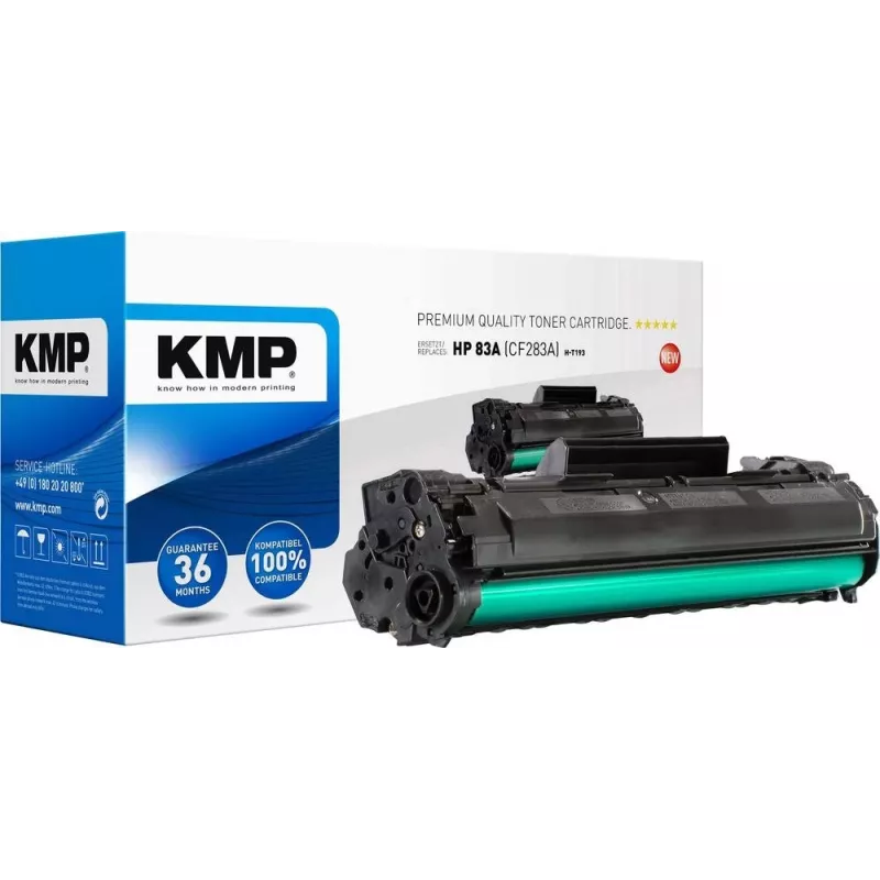 KMP H-T193 Compatible Toner Cartridge Black 80g for HP 83A