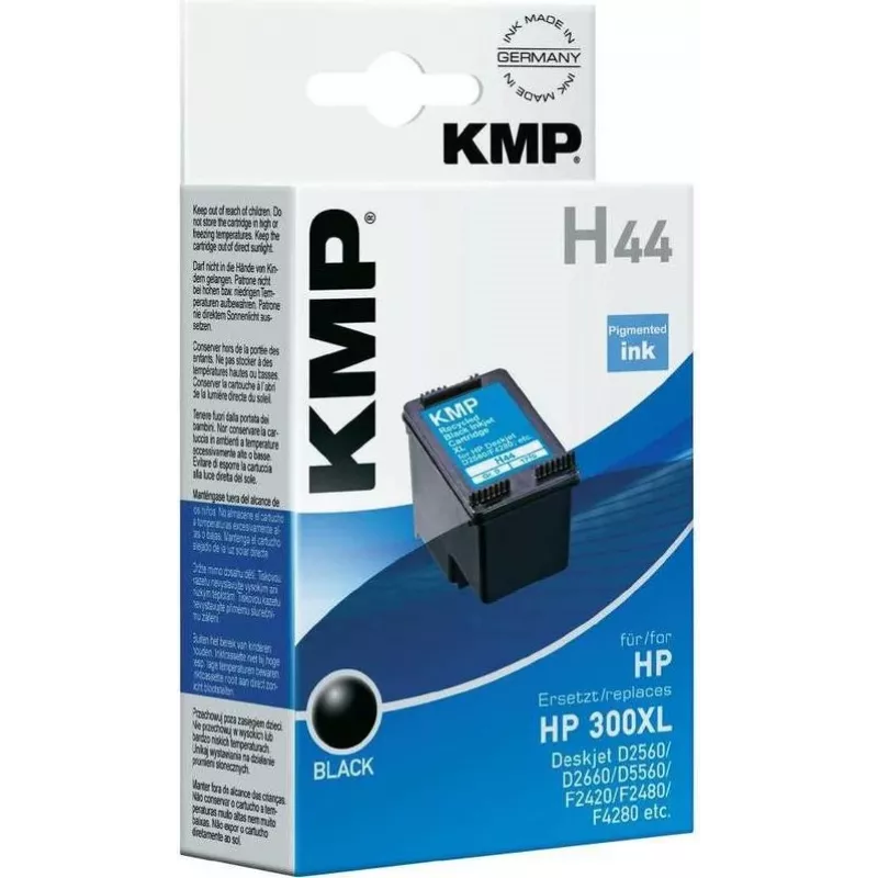 KMP H44 High Yield Black Ink Cartridge (Replaces HP 300XL) - 600 Pages 1710,4411