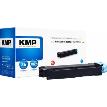 KMP K-T90 - 200 g - High Yield - Cyan - Compatible Toner Cartridge (Replaces Kyocera TK-5280C) for Kyocera ECOSYS M6235cidn, M6235CIDN/KL3, M6635cidn, M6635CIDN/KL3, P6235cdn, P6235CDN/KL3