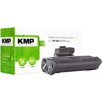 KMP PRINTTECHNIK H-T260A Black Toner Cartridge Replaces HP 106A W1106A (2556,0000)
