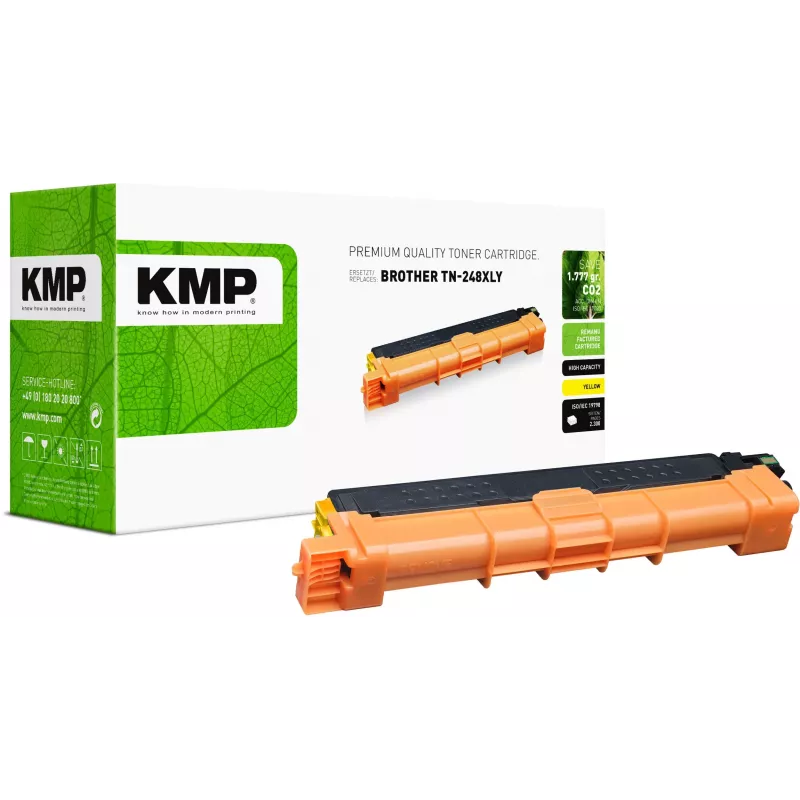 KMP Toner Brother TN-248XL Yellow Remanufactured 2300 Pages