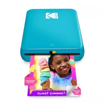 KODAK STEP Instant Mobile Photo Printer - Colour ZINK 2x3 inch - 1 ppm - Bluetooth - Blue