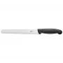 KOHE Serrated Utility Knife 211 mm, High-Carbon Stainless Steel Blade, Black PP Handle, Dishwasher Safe