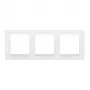 KONTAK-SIMON Simon 10 White 3-Gang Decorative Frame