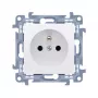 KONTAK-SIMON Simon 54 Premium Single Earthed Socket 16A 250V White Screw Terminals