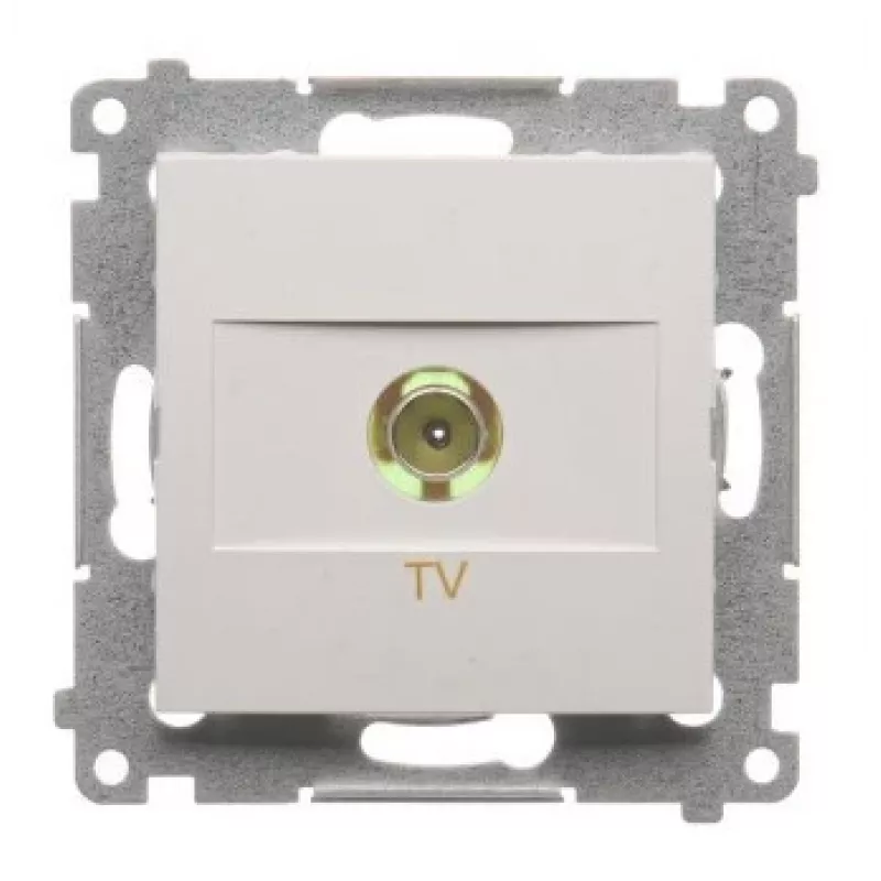 KONTAK-SIMON Simon 54 Premium TV/R/SAT Terminal Socket, White (DAK1.01/11)