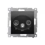 KONTAK-SIMON Simon 54 RTV-SAT End-of-Line Socket 1dB, Matte Black