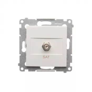 KONTAK-SIMON SIMON 54 Satellite TV Socket Module F-Type White