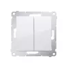 KONTAK-SIMON Simon 54 Series Switch Module, White, Spring Terminals, 10AX 250V, 2-Pole
