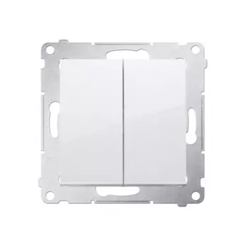 KONTAK-SIMON Simon 54 Series Switch Module, White, Spring Terminals, 10AX 250V, 2-Pole