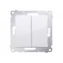 KONTAK-SIMON Simon 54 Series Switch Module, White, Spring Terminals, 10AX 250V, 2-Pole