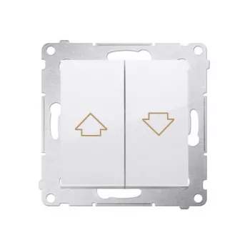 Simon 54 Shutter Push Button Module White, Electrical Interlock, Spring Terminals, 10A 250V