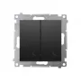 KONTAK-SIMON Simon 54 Universal Stair Switch Module, Black Matt, 2-Way, 10AX 250V