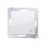 KONTAK-SIMON Simon 54 White Bell Push Button Module with Spring Terminals 10AX 250V
