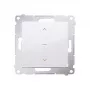 KONTAK-SIMON SIMON 54 White Roller Shutter Switch Module 1-0-2 with Arrows, Spring Clamps, 10A 250V