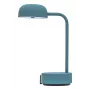KOODUU FOKUS Rechargeable Portable LED Table Lamp - Antique Turquoise, 2700K Warm White, 3-Step Touch Dimmer, USB-C, Cordless