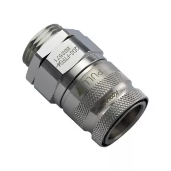 Koolance QD3 Quick Disconnect Coupling, 10mm Barb with G1/4 inch Male Thread to Quick Disconnect - Nickel