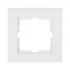 Kopp Paris 1-Gang Screwless Cover Frame, White