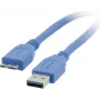 Kramer Electronics C-USB3/MICROB-3 USB 3.2 Gen 1 Cable, USB-A Male to Micro-USB B Male, 0.9 m, Blue 96-02356003