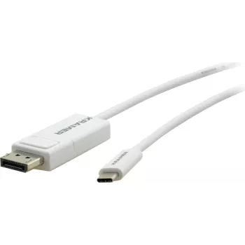 Kramer Electronics C-USBC/DPM-6 USB-C to DisplayPort Adapter Cable, 1.8 m, White 99-97211206