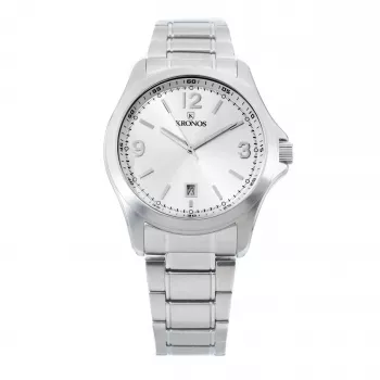 KRONOS Men's Quartz Analog Watch 786.8.105.19 42mm Stainless Steel Mesh Strap