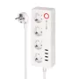 Kruger&Matz Connect P6 Smart Power Strip with 4 Schuko Outlets and 4 USB Ports, Tuya Wi-Fi, White