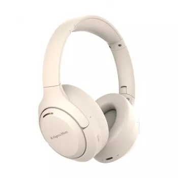 Kruger & Matz F8A Wireless Over-Ear Headphones with ANC, Beige