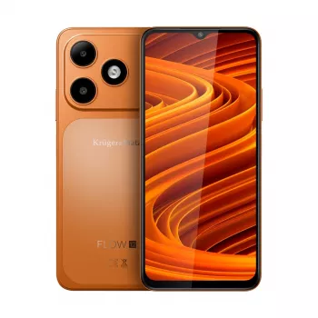 Kruger&Matz FLOW 12 6.52 inch 4G LTE Dual SIM Smartphone, 64GB, 4GB RAM, Android 12, 13MP Triple Camera, 4000mAh, Orange