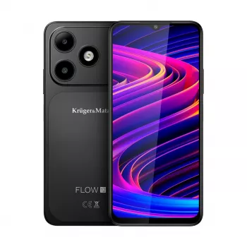 Kruger&Matz FLOW 12 Smartphone 6.52 inch HD+ 4GB RAM 64GB Storage Dual SIM Android 12 Black