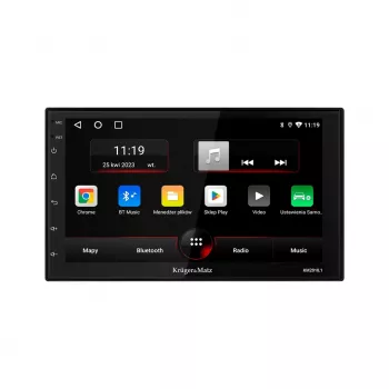 Kruger&Matz KM2010 7 inch 2-DIN Car Radio with Wireless Apple CarPlay & Android Auto, GPS, Bluetooth, 4x45W
