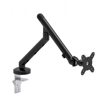 Kruger & Matz Warrior GU-100 Monitor Mount - Single Arm, Desk Clamp/Grommet, Black