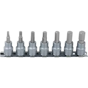 KS TOOLS 1/4 inch Hex Bit Socket Set, 7-Piece, 2.5-8mm (911.1544)