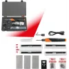 KS TOOLS 150.1010 Cordless Plastic Repair Kit, 134-Piece, 3.7V Li-Ion Hot Stapler with 200 Stainless Steel Staples, 450°C, Storage Case